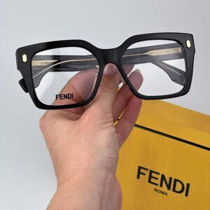 Fendi FENDI ROMA FE50085F 001 Women NEW AUTHENTIC Eyeglasses Oversized Black